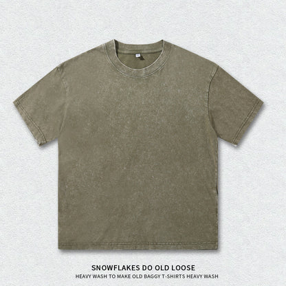 Vintage Washed Heavyweight Cotton T-Shirt