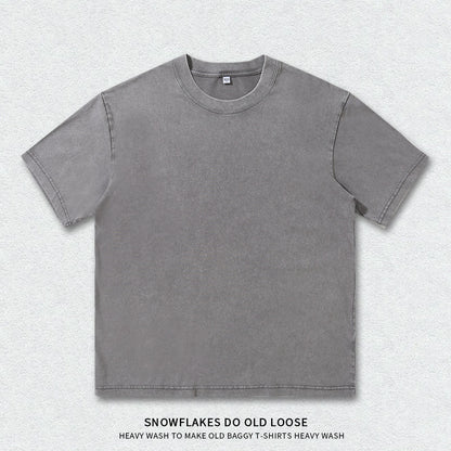 Vintage Washed Heavyweight Cotton T-Shirt