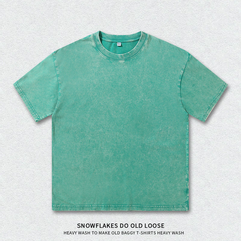 Vintage Washed Heavyweight Cotton T-Shirt